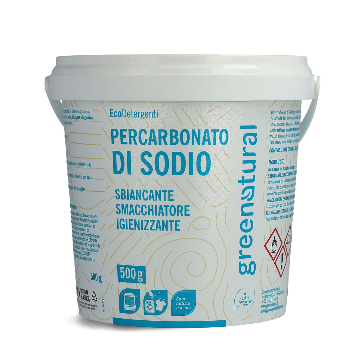 Percarbonato di sodio puro5 Kg smacchiante, sbiancante, igienizzante  ecologico, 500 lavaggi : : Salute e cura della persona
